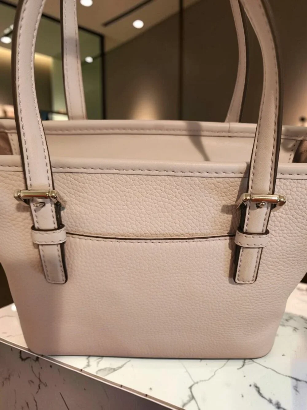 SOLD - Michael Kors Soft Lavender Pebbled Leather Tote